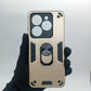 Infinix Smart 8 Hard PC Shockproof Case with Ring Holder Slim Cover