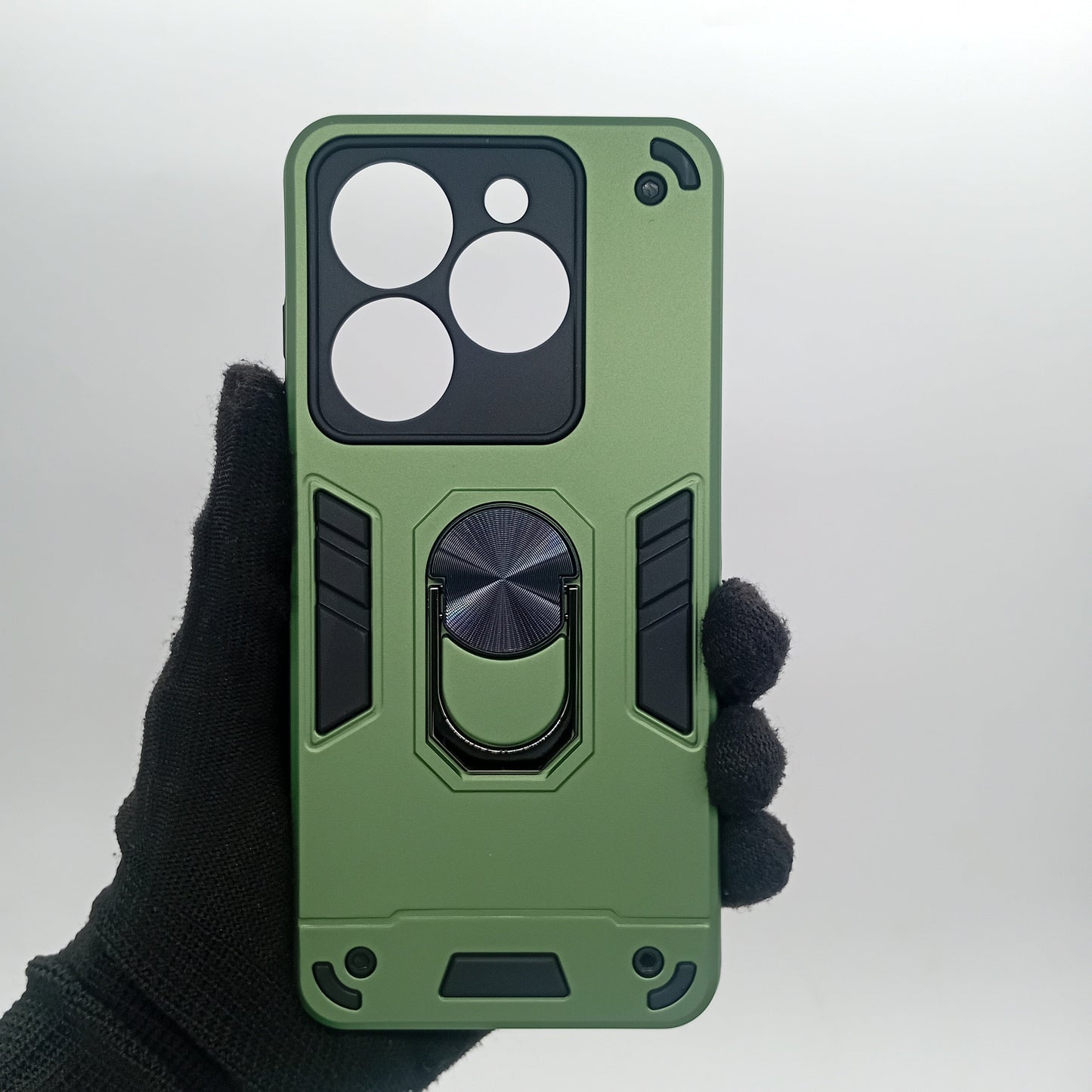 Infinix Smart 8 Hard PC Shockproof Case with Ring Holder Slim Cover