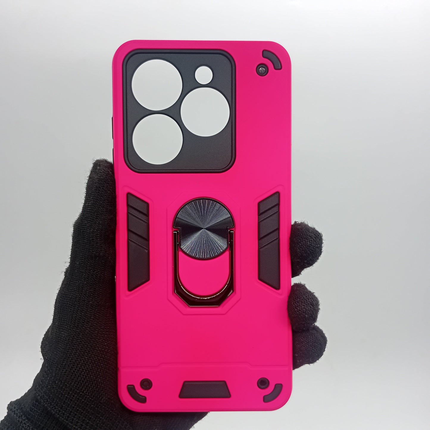 Infinix Smart 8 Hard PC Shockproof Case with Ring Holder Slim Cover