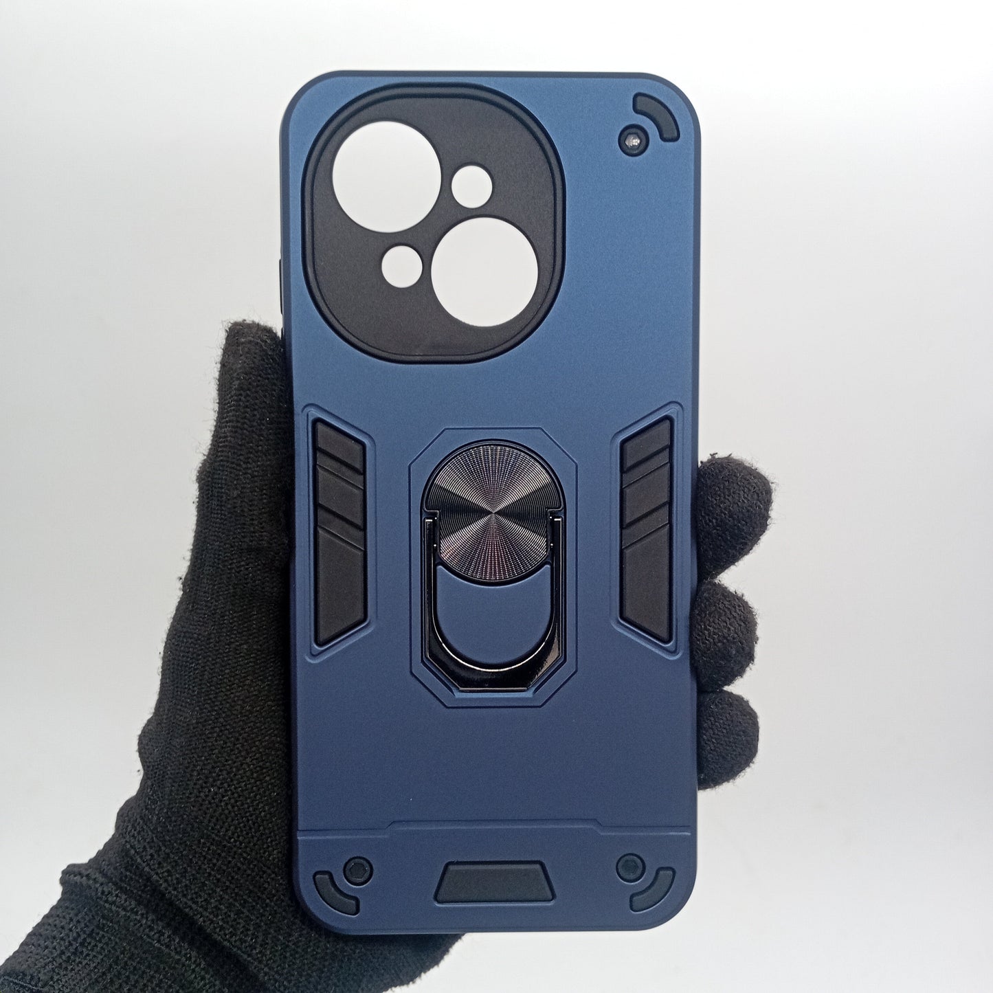 Tecno SPARK GO 2025 Hard PC Case with Ring Holder, Shockproof Slim Cover