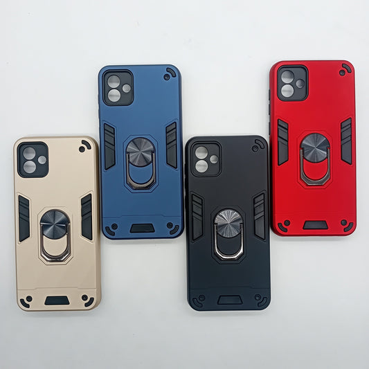 Samsung A04 Hard PC Shockproof Slim Case with Ring Holder