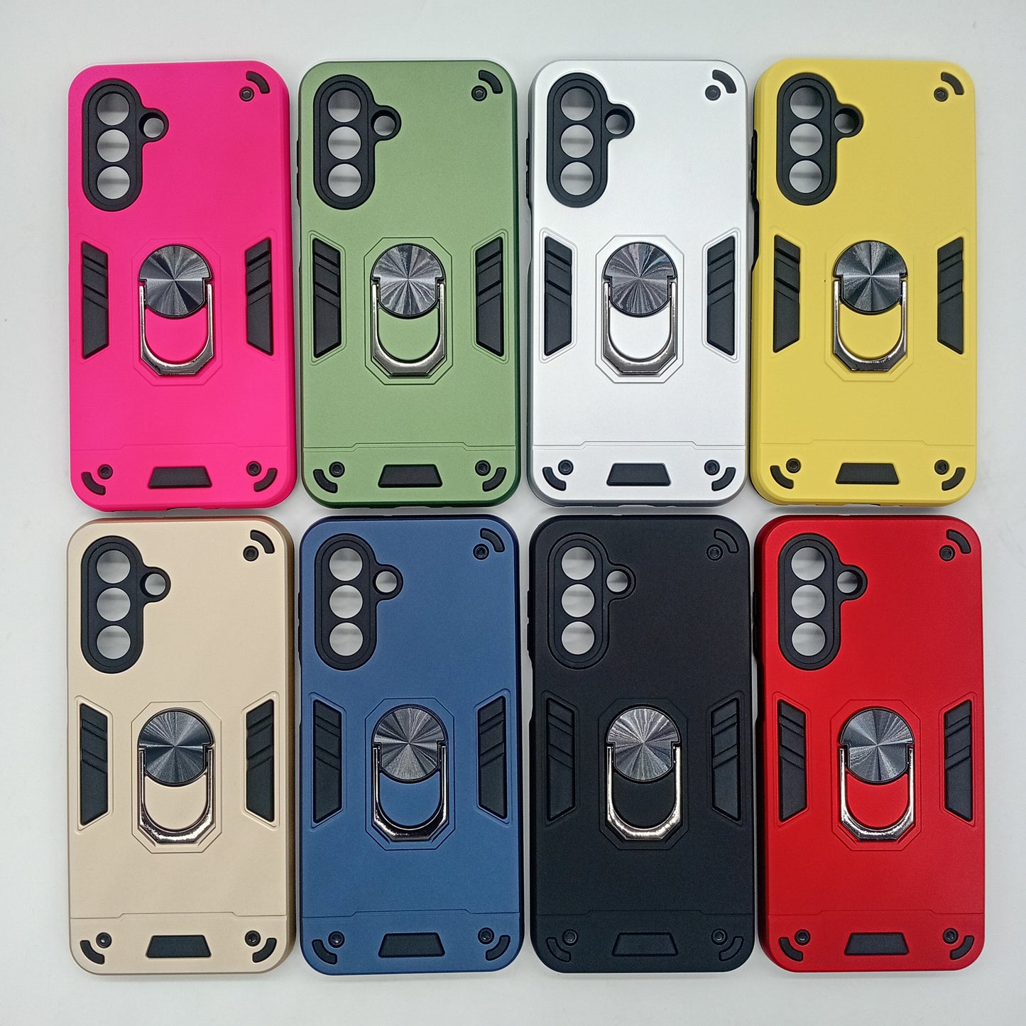 Samsung A17 Case, Shockproof Hard PC Cover with Ring Holder