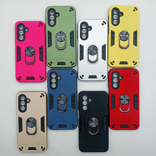 Samsung A17 Case, Shockproof Hard PC Cover with Ring Holder