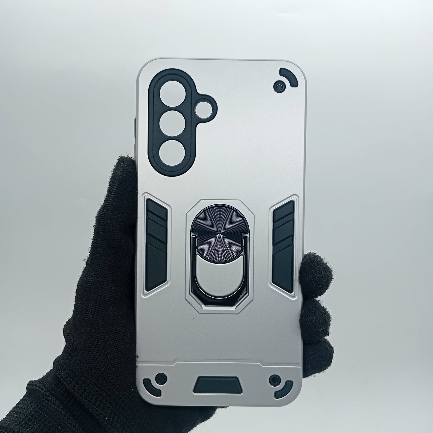 Samsung A17 Case, Shockproof Hard PC Cover with Ring Holder