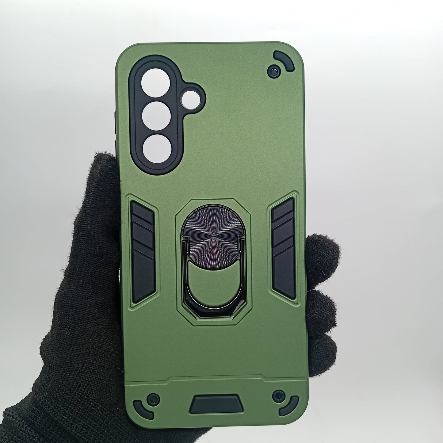 Samsung A17 Case, Shockproof Hard PC Cover with Ring Holder