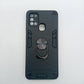 Samsung A21s Hard PC Case with Ring Holder - Shockproof Slim Cover