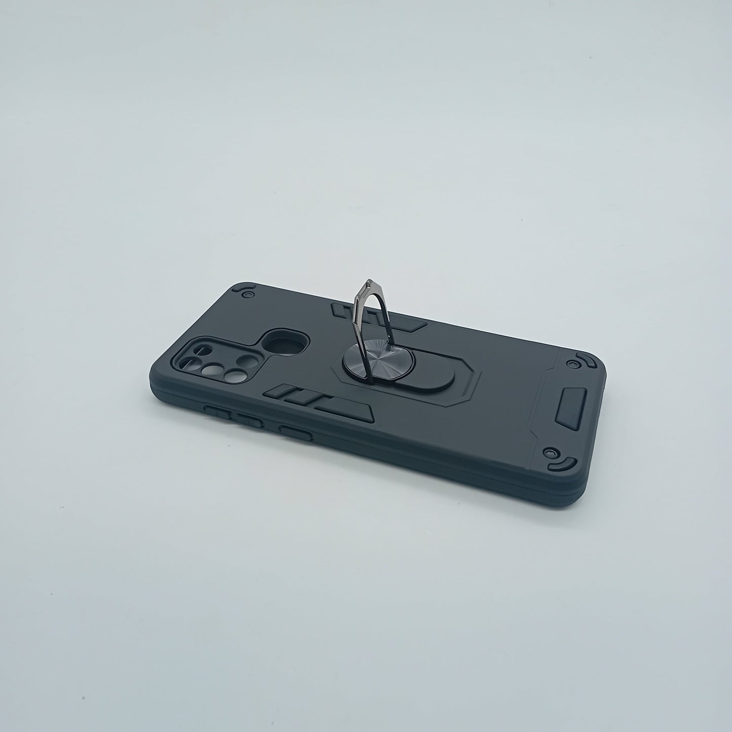 Samsung A21s Hard PC Case with Ring Holder - Shockproof Slim Cover