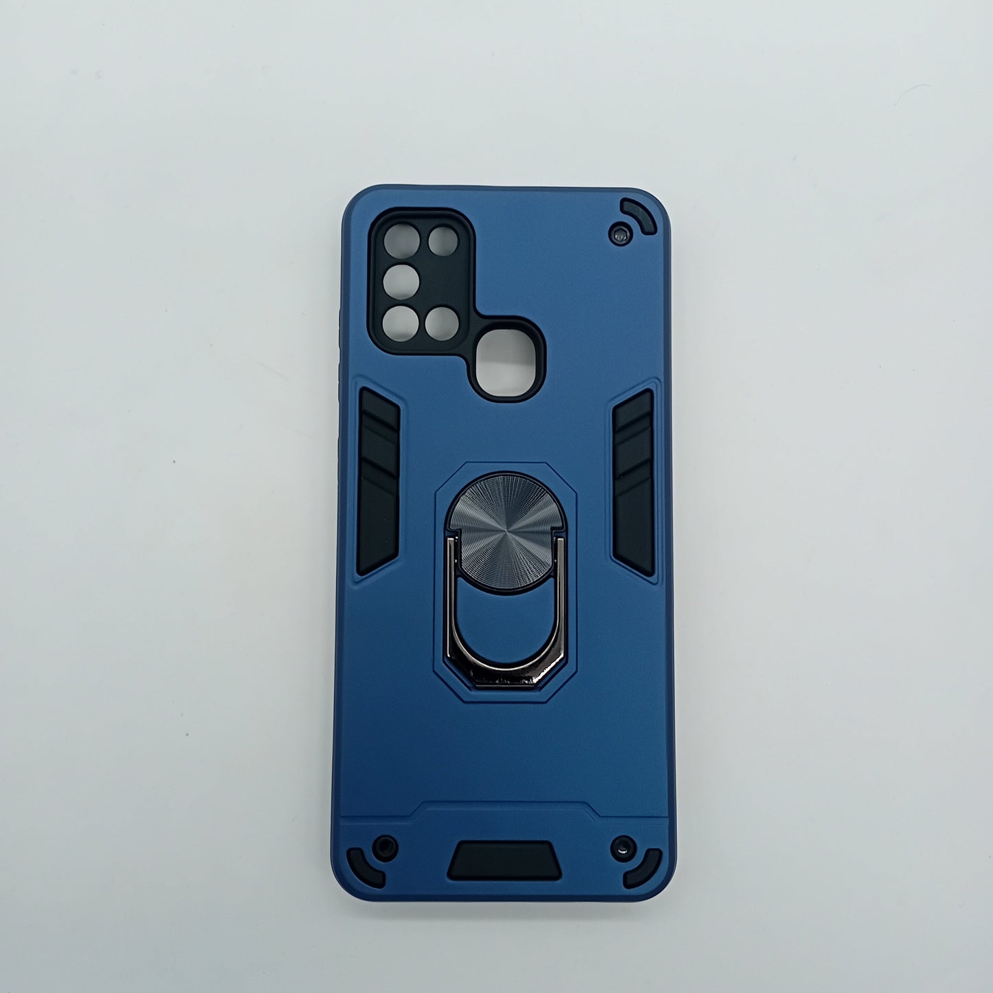 Samsung A21s Hard PC Case with Ring Holder - Shockproof Slim Cover