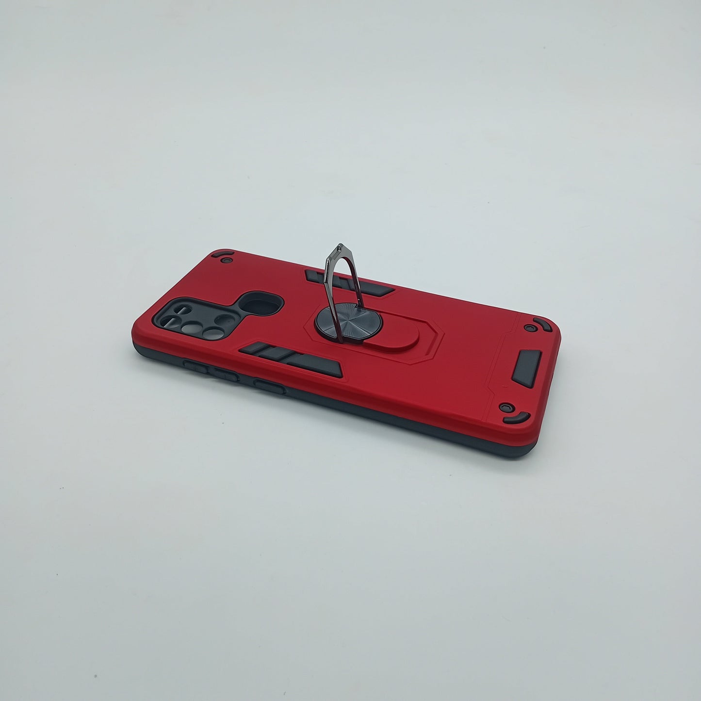Samsung A21s Hard PC Case with Ring Holder - Shockproof Slim Cover