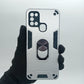 Samsung A21s Hard PC Case with Ring Holder - Shockproof Slim Cover