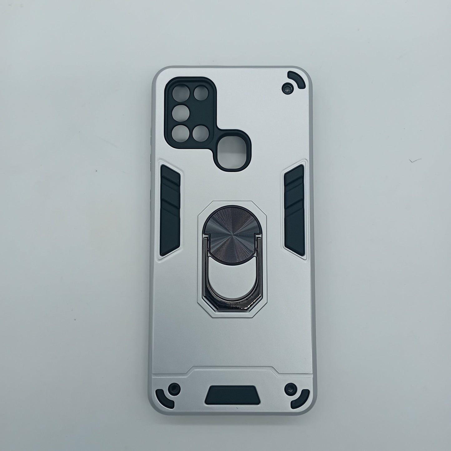 Samsung A21s Hard PC Case with Ring Holder - Shockproof Slim Cover
