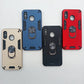 Samsung A20 Hard PC Shockproof Case with Ring Holder, Slim Cover