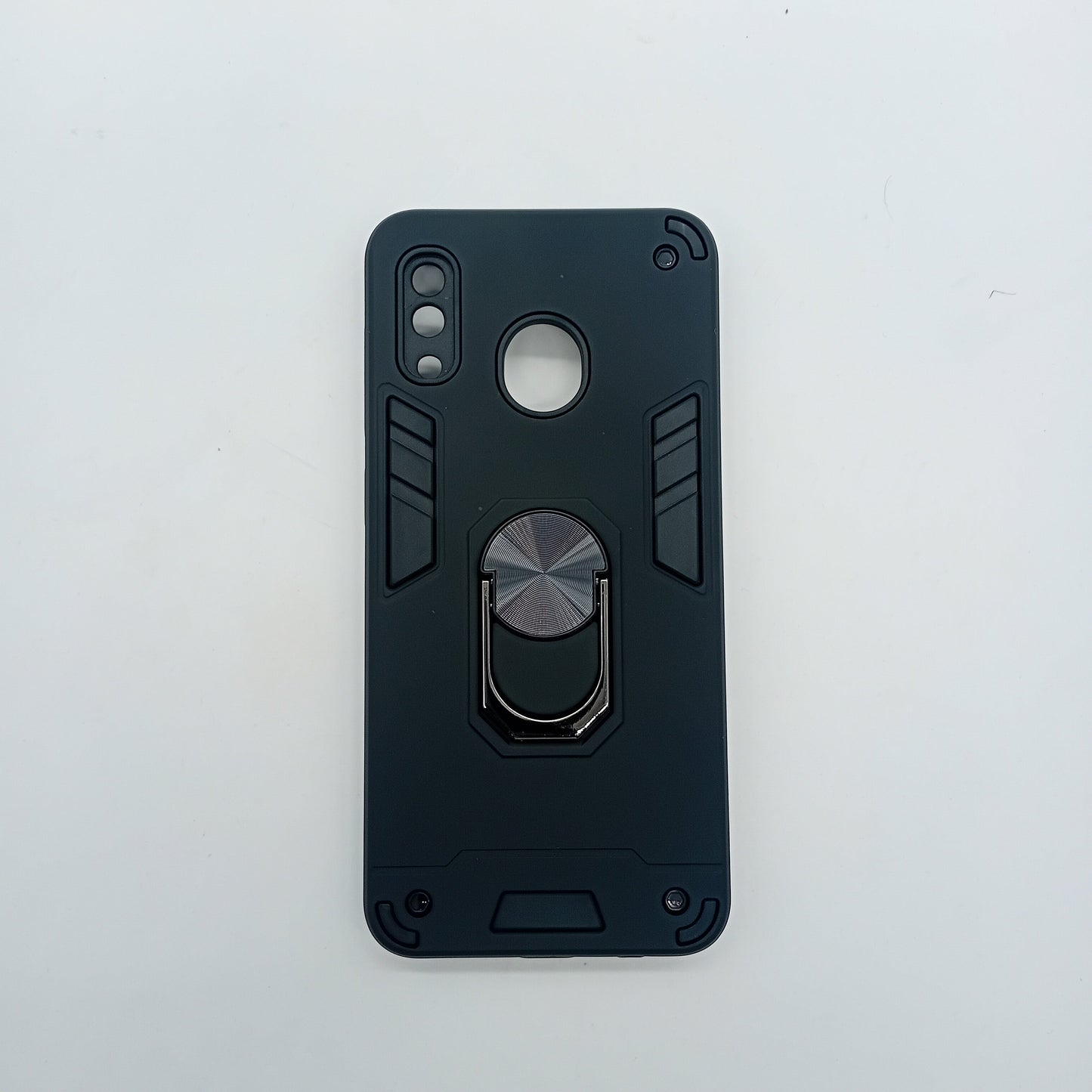 Samsung A20 Hard PC Shockproof Case with Ring Holder, Slim Cover