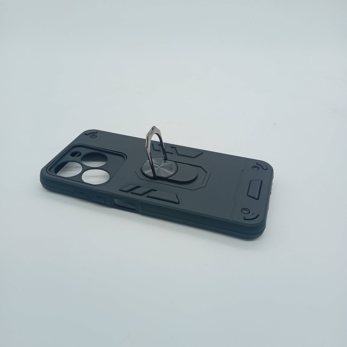 itel A50 Hard PC Case w/ Ring Holder, Shockproof Slim Back Cover