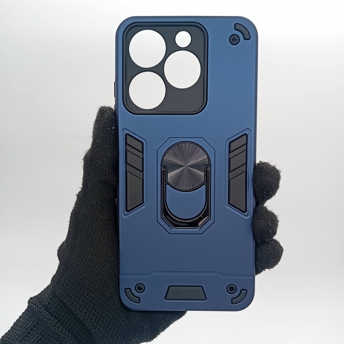 itel A50 Hard PC Case w/ Ring Holder, Shockproof Slim Back Cover