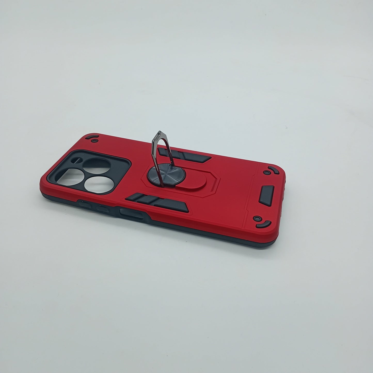 itel A50 Hard PC Case w/ Ring Holder, Shockproof Slim Back Cover
