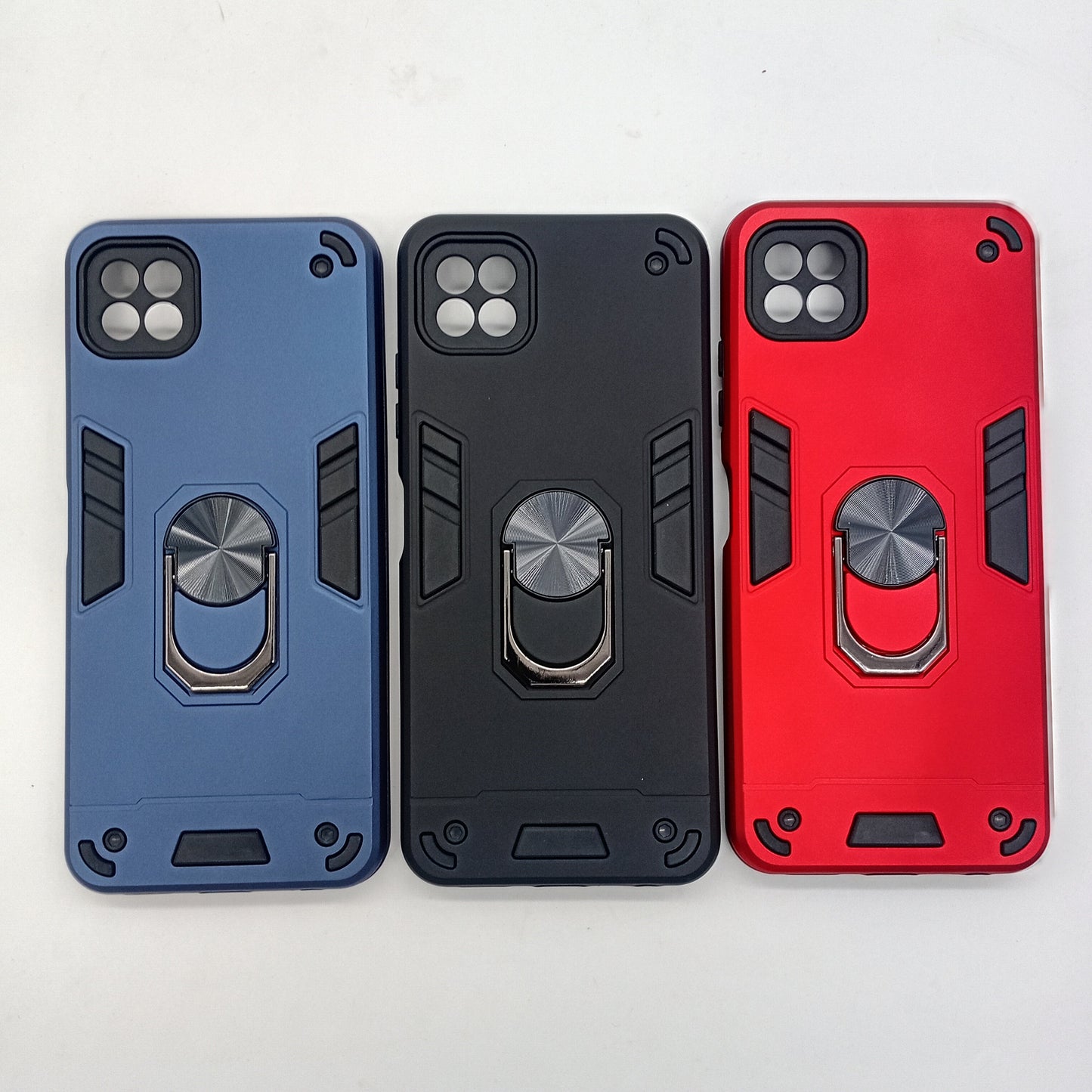 Samsung A22 5G Hard PC Case with Ring Holder | Shockproof Slim Cover