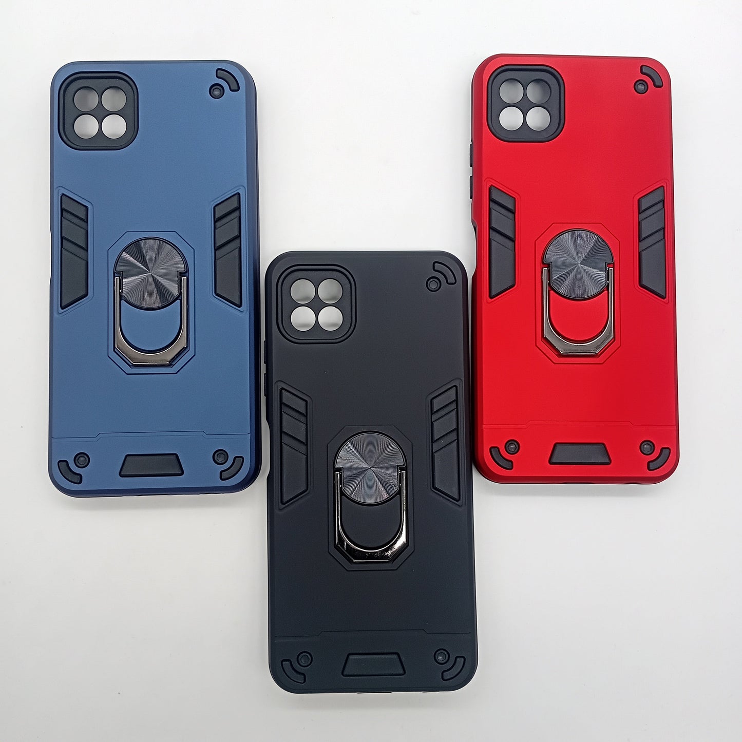 Samsung A22 5G Hard PC Case with Ring Holder | Shockproof Slim Cover