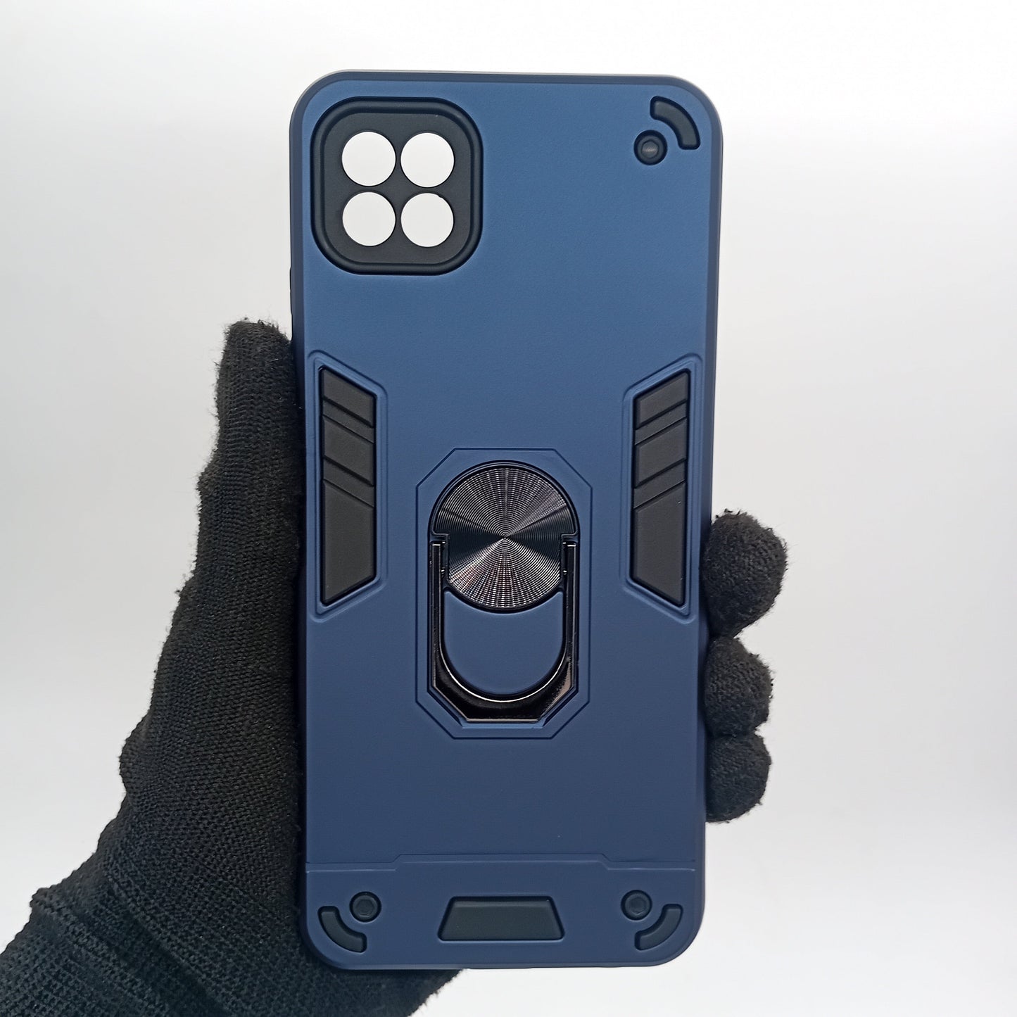 Samsung A22 5G Hard PC Case with Ring Holder | Shockproof Slim Cover