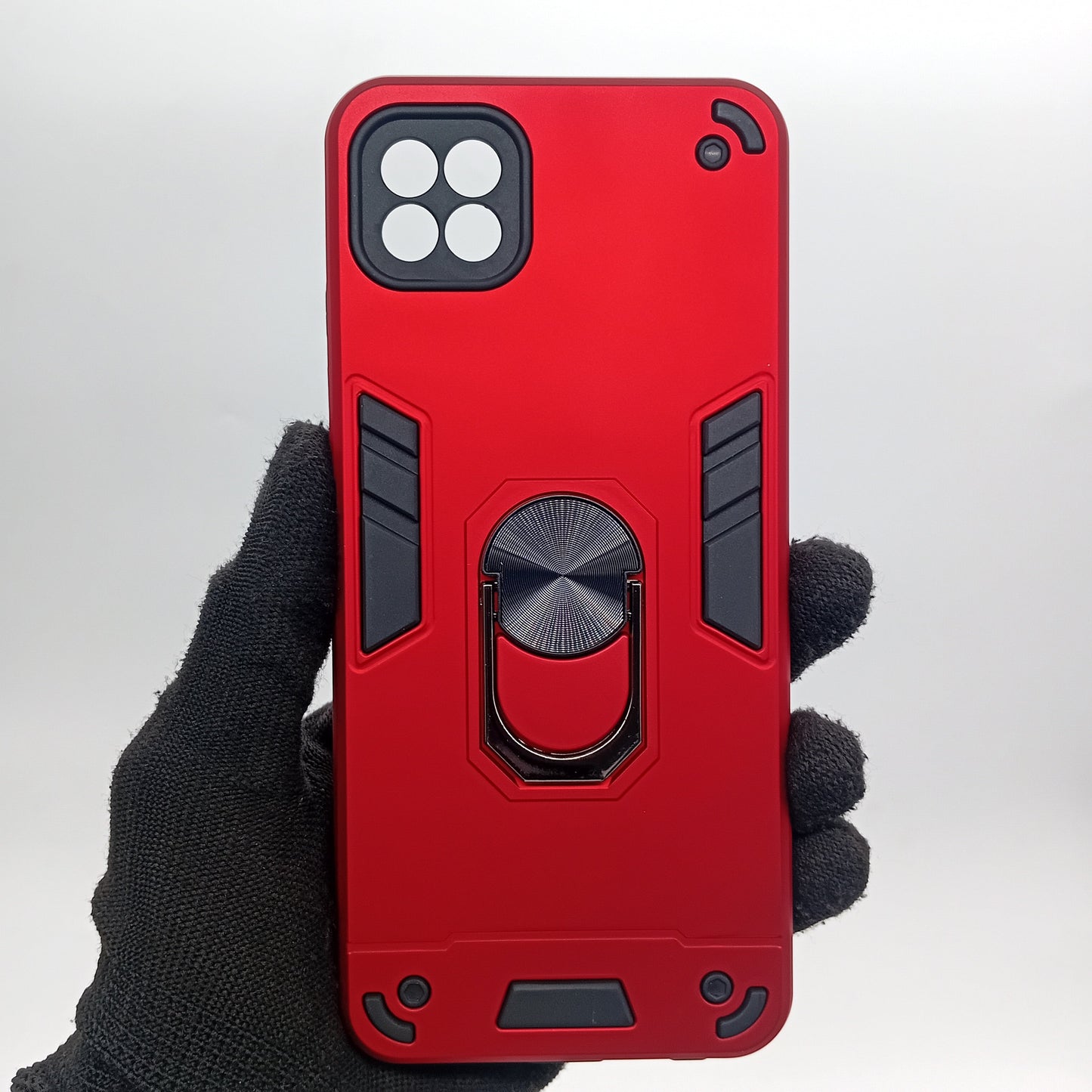 Samsung A22 5G Hard PC Case with Ring Holder | Shockproof Slim Cover
