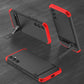 LEEKA Samsung A34 Full 3in1 Cover 360º Shockproof Armor Hard Matte PC Case with Stand