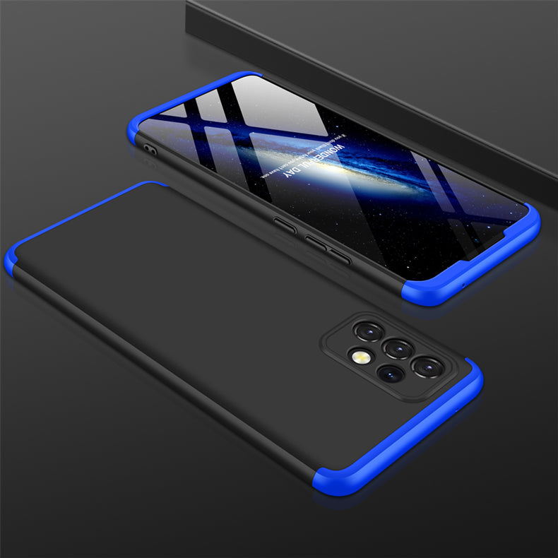 LEEKA Samsung A52 Full 3in1 Cover 360º Shockproof Armour Hard Matte PC Case
