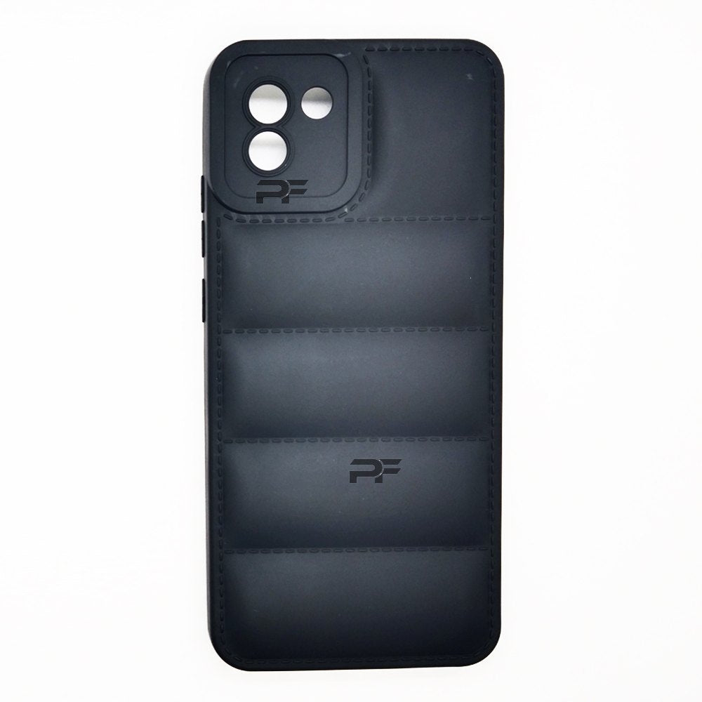 Puffer Case Jacket Cushion Back Cover for Samsung A03