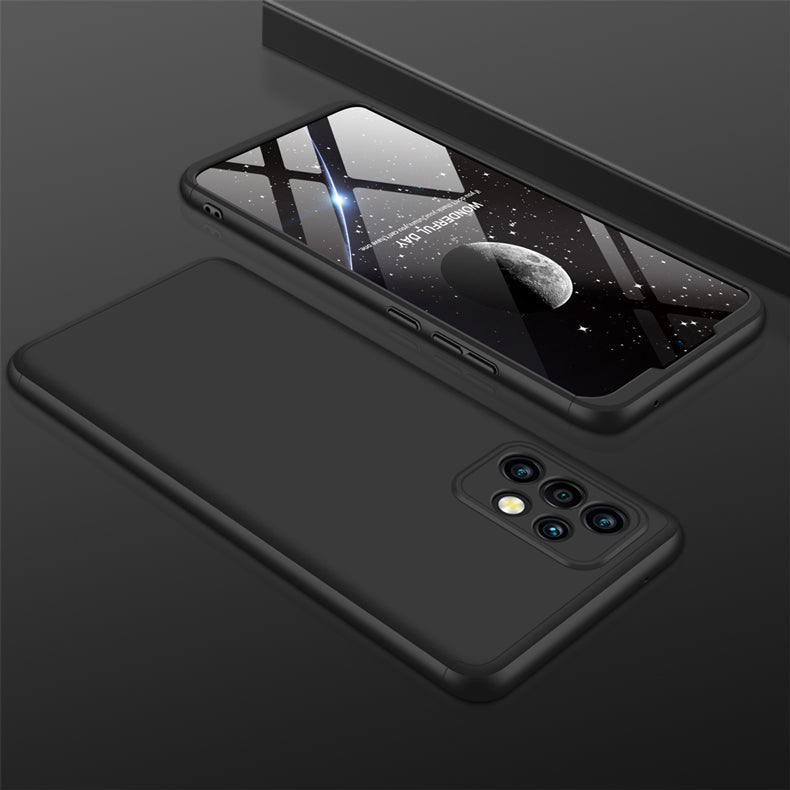 LEEKA Samsung A72 Full 3in1 Cover 360º Shockproof Armour Hard Matte PC Case