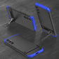 LEEKA Samsung A34 Full 3in1 Cover 360º Shockproof Armor Hard Matte PC Case with Stand