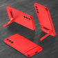 LEEKA Samsung A34 Full 3in1 Cover 360º Shockproof Armor Hard Matte PC Case with Stand