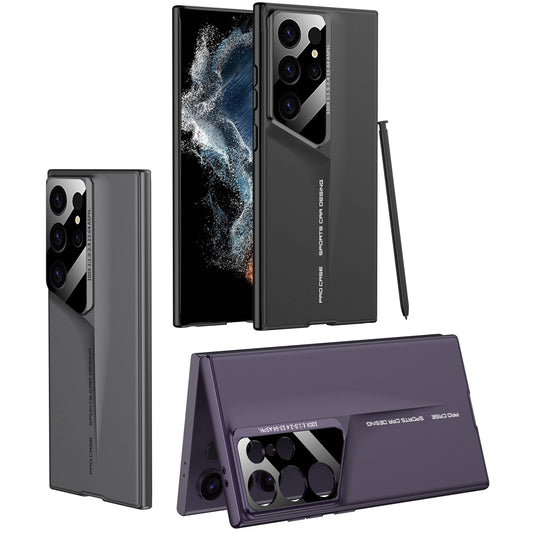 LEEKA Samsung S22 Ultra case with Super Luxury Sport car fiber Pro case design