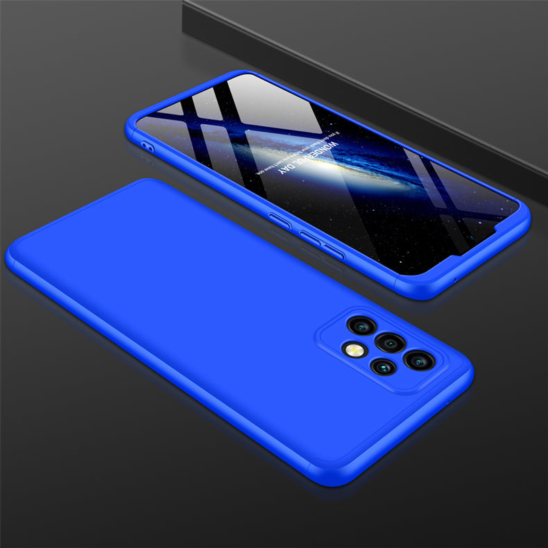 LEEKA Samsung A72 Full 3in1 Cover 360º Shockproof Armour Hard Matte PC Case