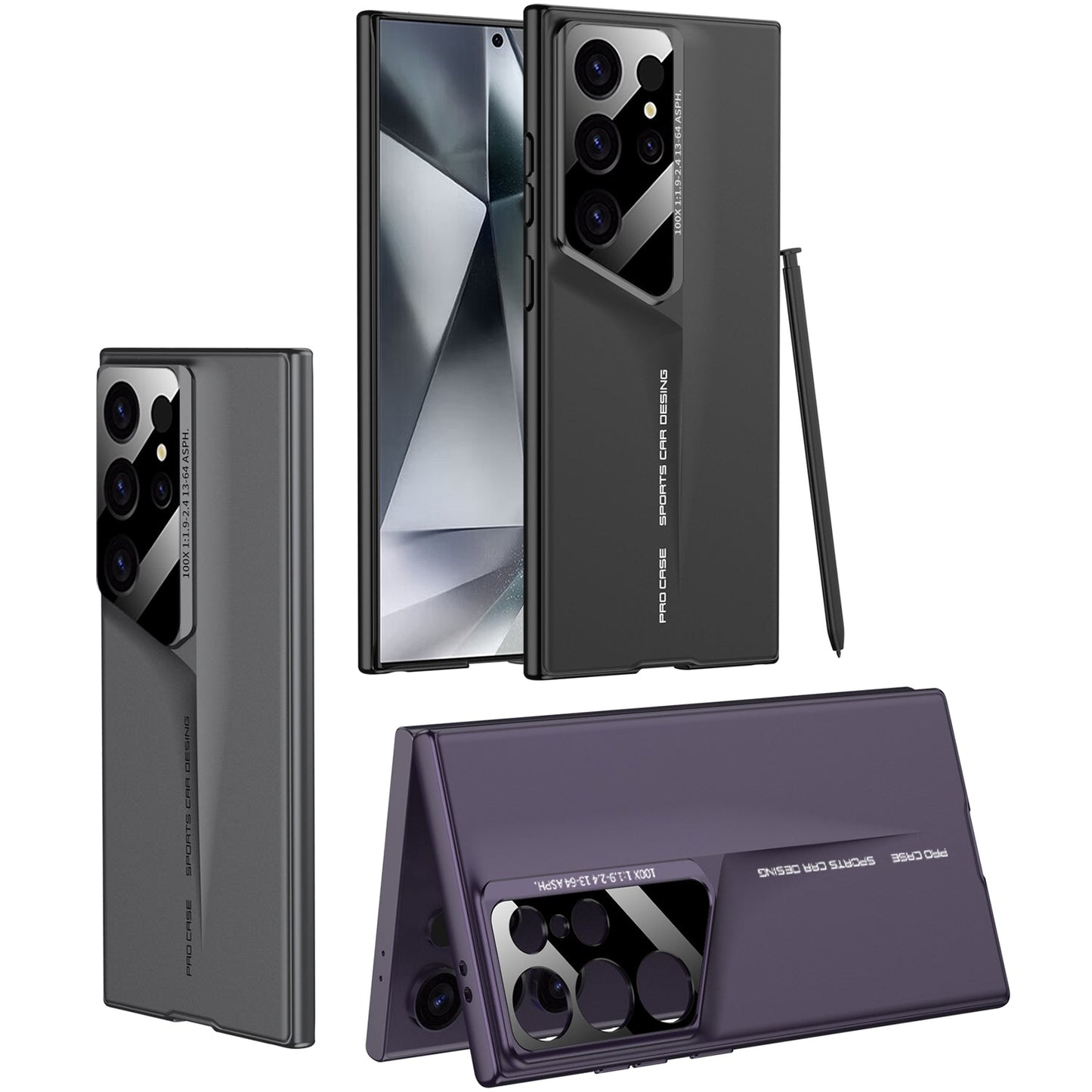 LEEKA Samsung S23 Ultra case with Super Luxury Sport car fiber Pro case design