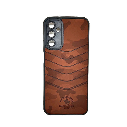 Samsung M14 POLO clothe texture case velvet Back Cover Brown