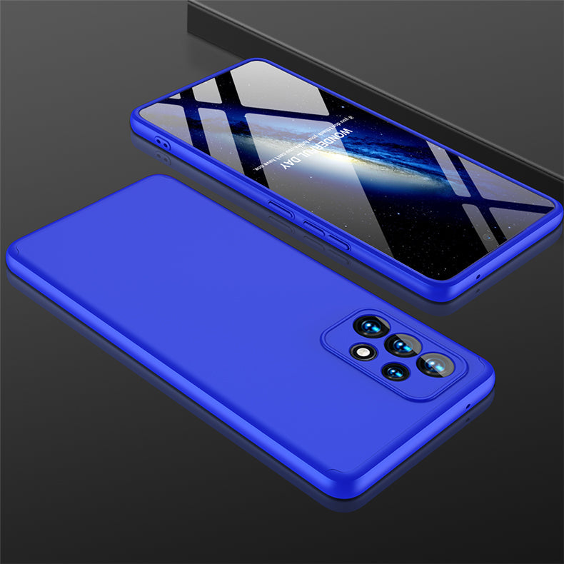 LEEKA Samsung A53 Full 3in1 Cover 360º Shockproof Armor Hard Matte PC Case