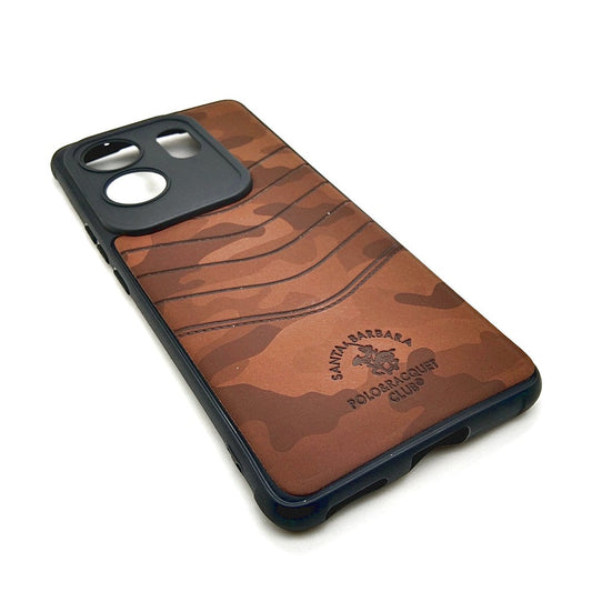 infinix ZERO 30 POLO clothe texture case velvet Back Cover Brown