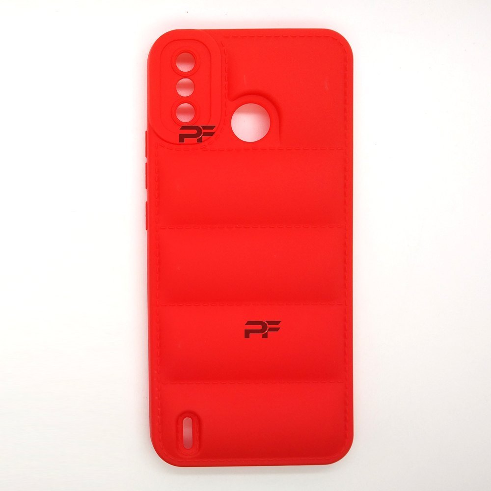 Puffer Case Jacket Cushion Back Cover for Techno SPARK 6 GO