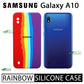 Latest Rainbow Silicone case for Samsung A10