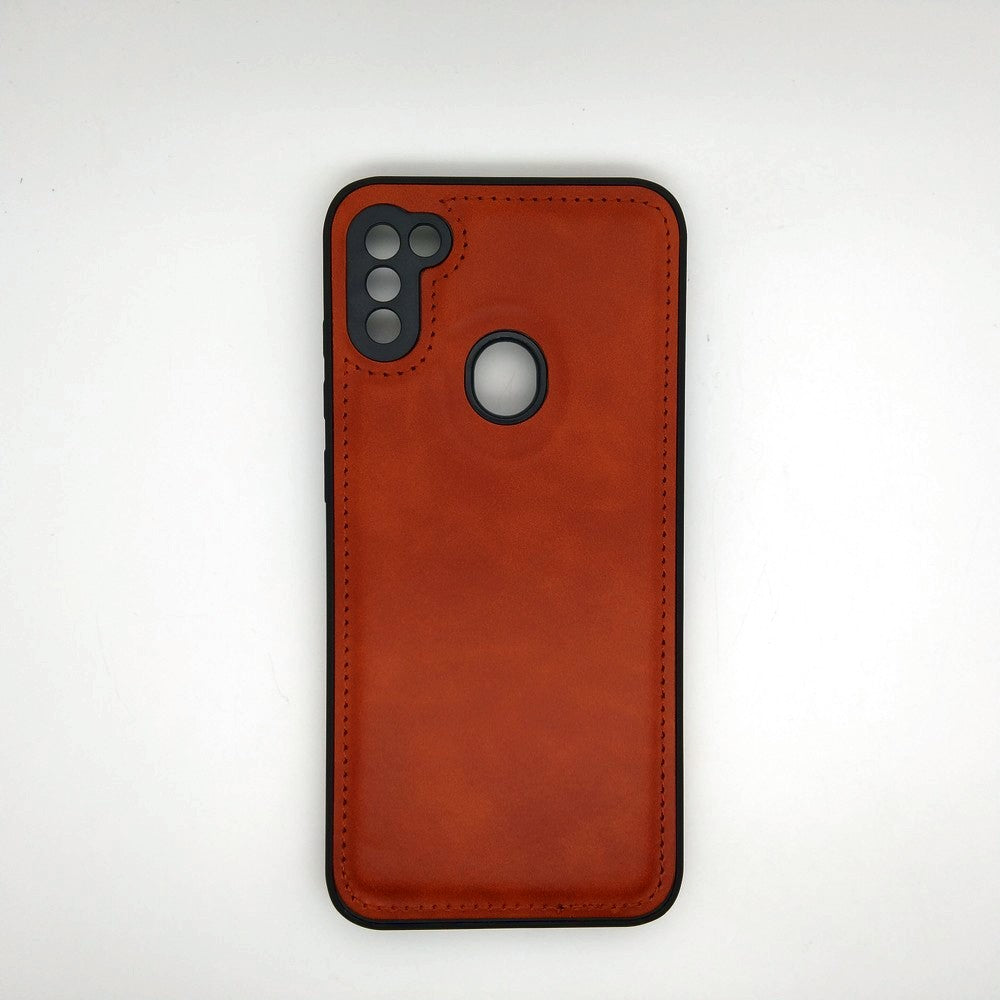 Luxury Leather Case Protection Phone Case Back Cover for Samsung A11 / M11
