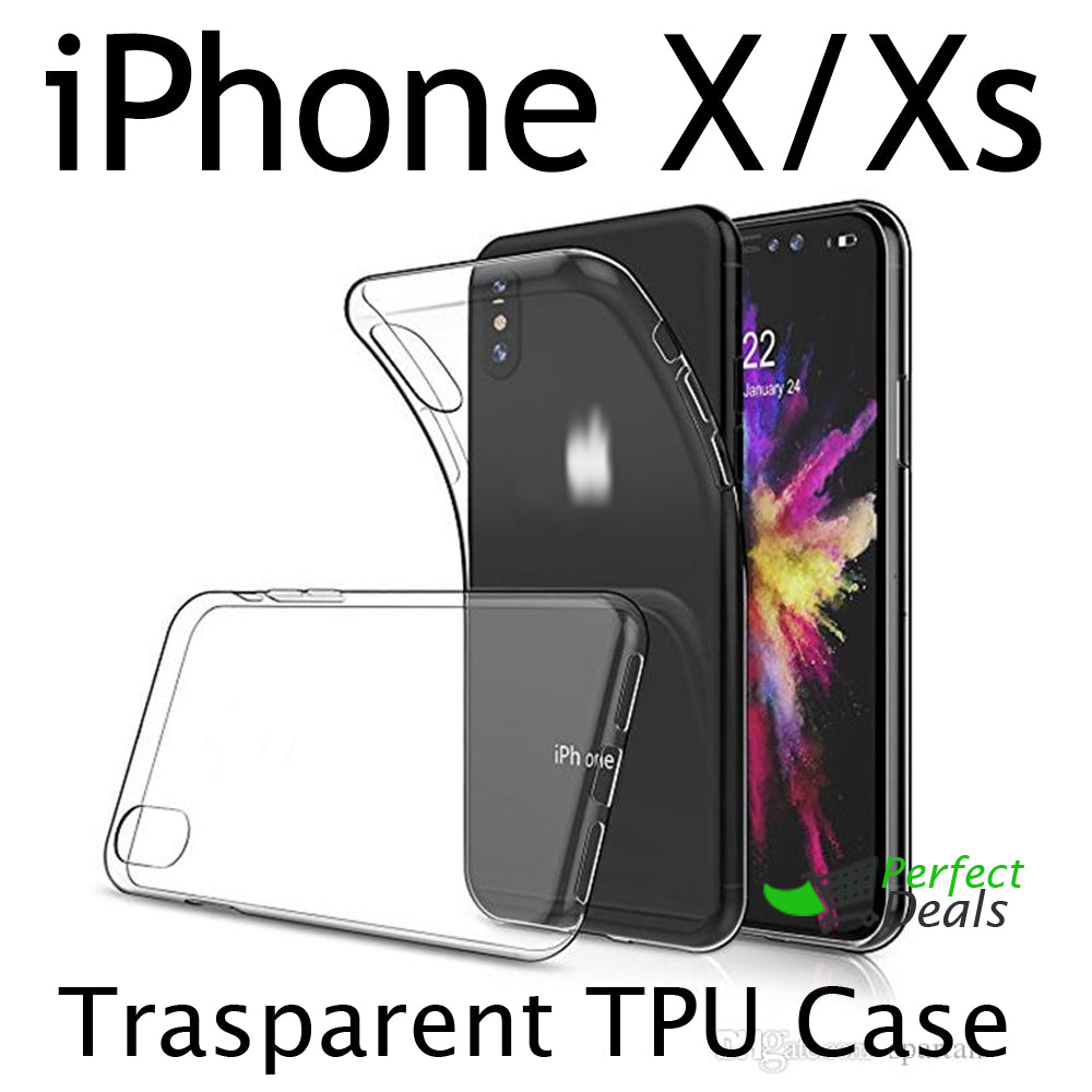 Transparent Clear Slim Case for apple iPhone X / Xs