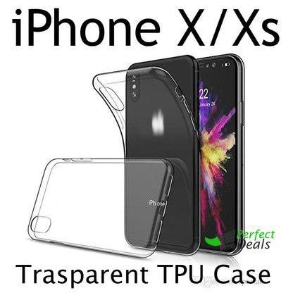 Transparent Clear Slim Case for apple iPhone X / Xs
