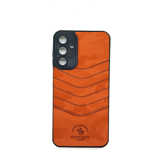Samsung A15 POLO clothe texture case velvet Back Cover Orange