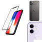 Combo Pack of Tempered Glass Screen Protector, Carbon Fiber Back Sticker, Camera lens Clear Glass Bundel for apple iPhone 11