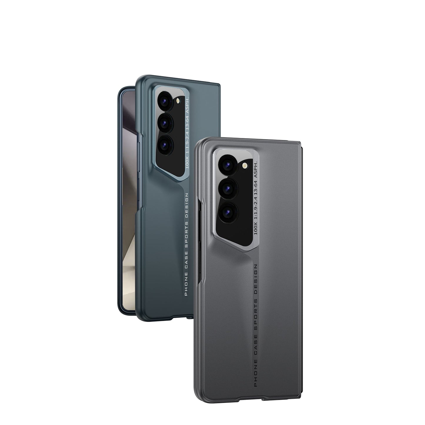 LEEKA Samsung Z Fold 6 case with Super Luxury Sport car fiber Pro case design with free inbuilt Screen Protector