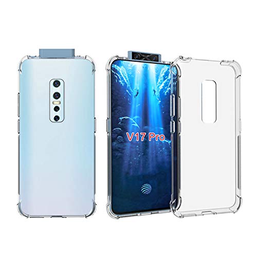 AntiShock Clear Back Cover Soft Silicone TPU Bumper case for Vivo V17 Pro