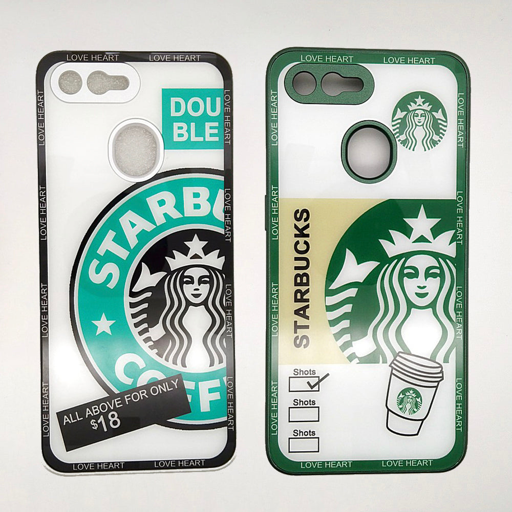 Starbucks Back Cover Hard Shel PC Case For OPPO F9 / F9 Pro