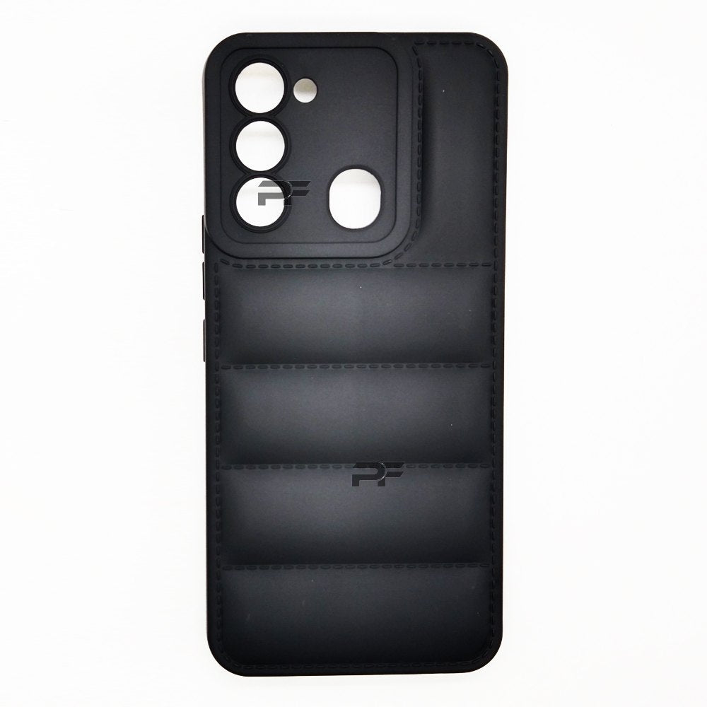 Puffer Case Jacket Cushion Back Cover for Techno SPARK 8C