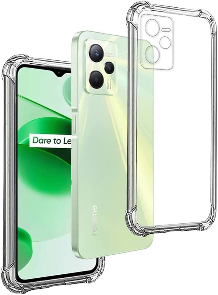 AntiShock Clear Back Cover Soft Silicone TPU Bumper case for Realme C35