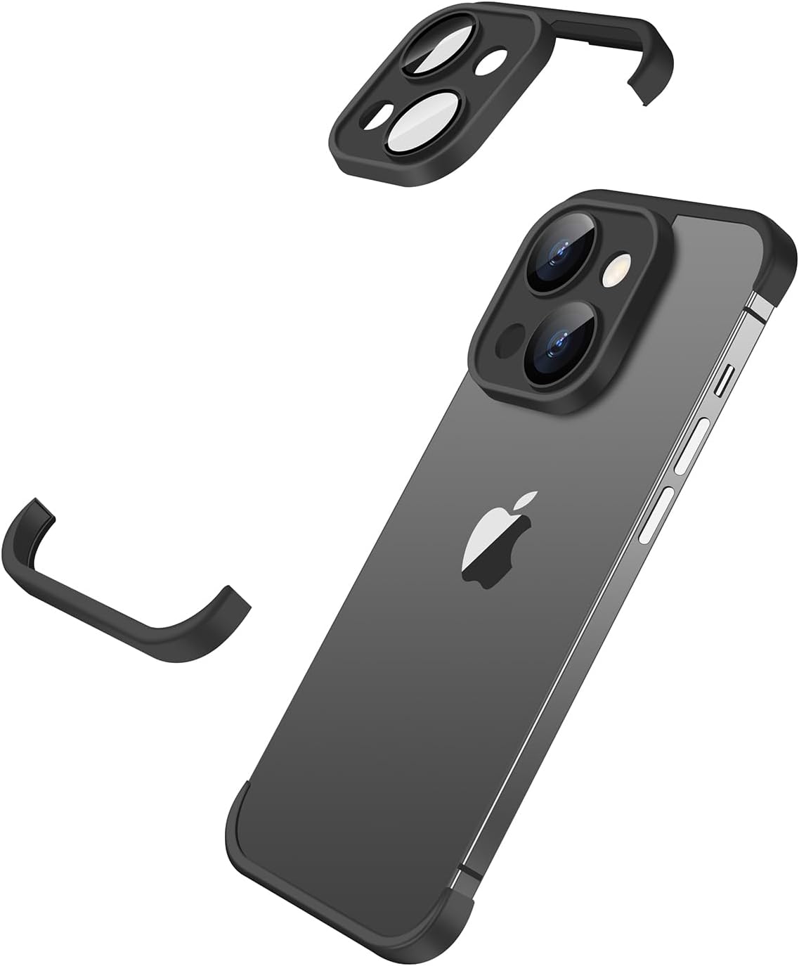 Clip Case Corner Rimless Soft TPU Clip for iPhone