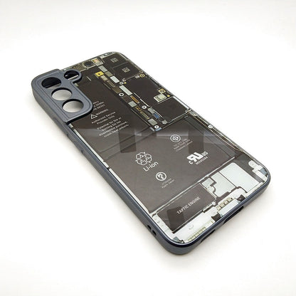 Circuit Board High Quality Hard Cover Full Camera Lens Protective Case for Samsung S22 Plus